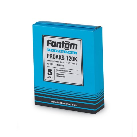 FANTOM PROAKS 120K PROFESYONEL TOZ TORBA 5'Lİ PAKET