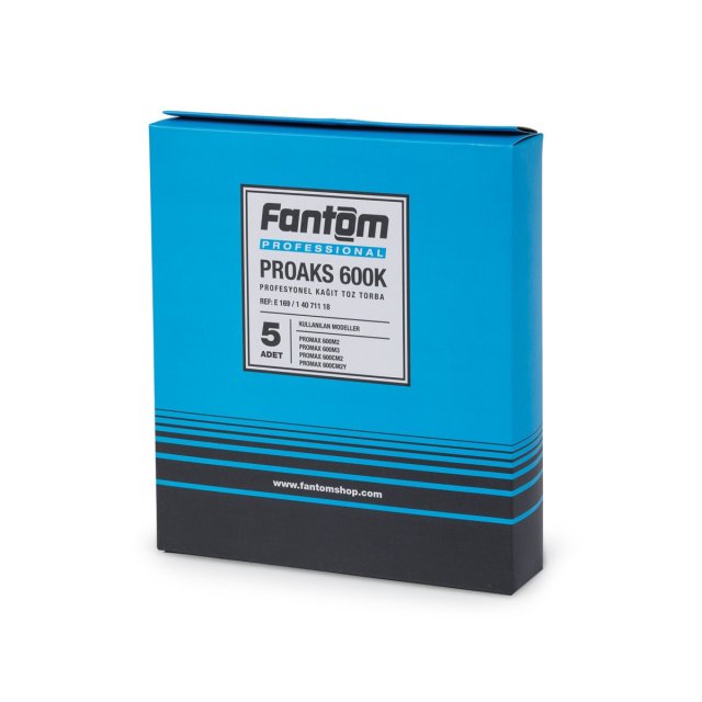 FANTOM PROAKS 600K PROFESYONEL TOZ TORBA 5'Lİ PAKET